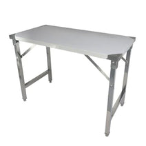 Quattro 1200mm Stainless Steel Foldable Work Trestle Table for Catering Events