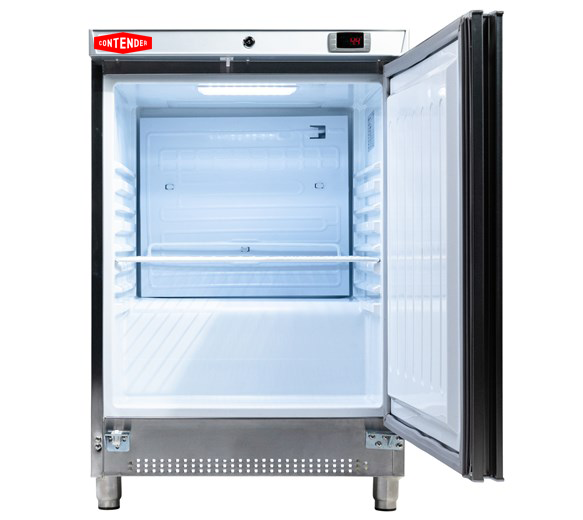 Contender Stainless Steel Undercounter Fridge | 130L, Digital Control – Durable Chilled Storage