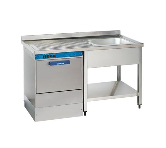 GRADE 1 - Premium 1200mm Single Bowl Dishwasher Sink. Left Hand Drainer