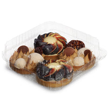 Case of 300 Square Hinged Cake Container