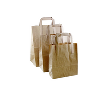 ECatering Essentials Large Brown Kraft Paper Takeaway Bags (250)