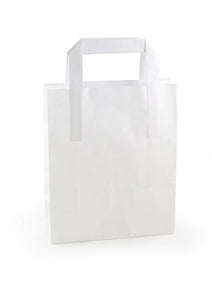 Small White Takeaway Bags - ECatering Essentials