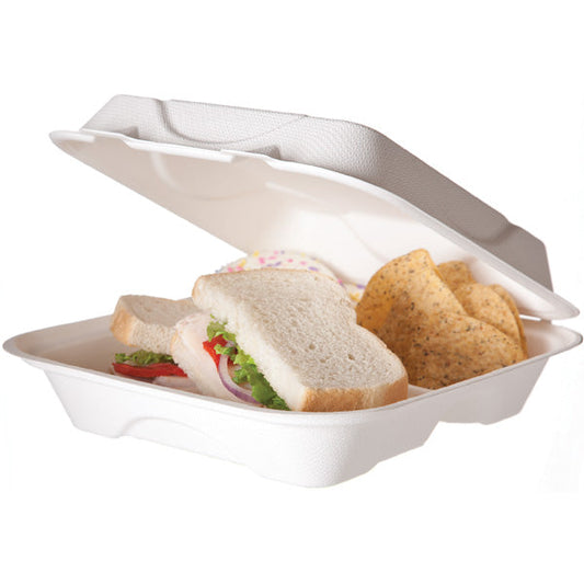 200 3 Compartment Medium Clamshells Box