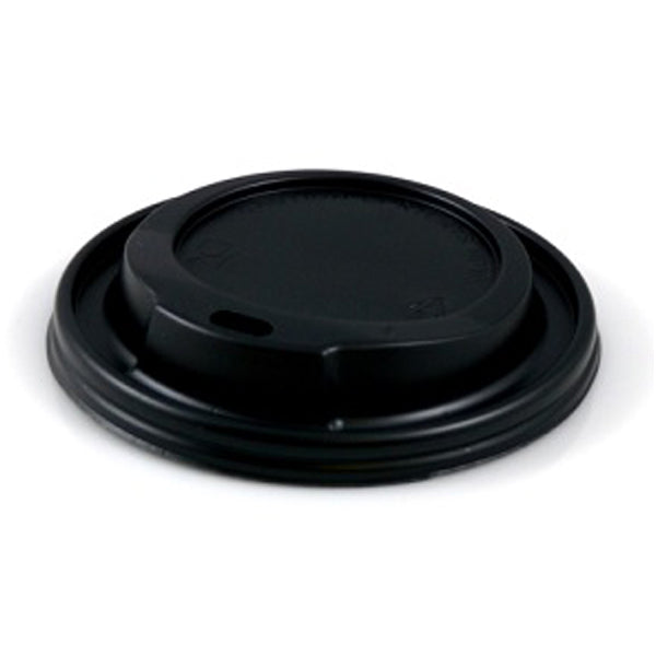 8oz Black Plastic Sip Lids - ECatering Essentials