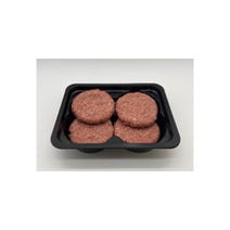 4 Cavity Black Plastic Burger Trays Case Of 520