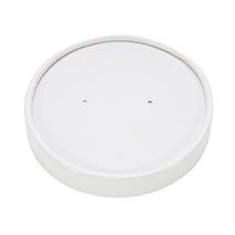 Case of 500 White Paper Vented Soup Lid