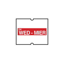 Red (Wednesday) Permanent Labels for DM4 Gun - ECatering Essentials