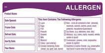 Allergen Storage Shelf Life Label - ECatering Essentials