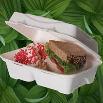 2 Compartment Eco Food Boxes - ECatering Essentials