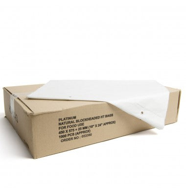 20x30" Natural HT Sack, 23mu - ECatering Essentials