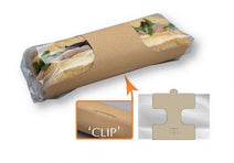 Kraft baguette sleeves with Clear Film - ECatering Essentials