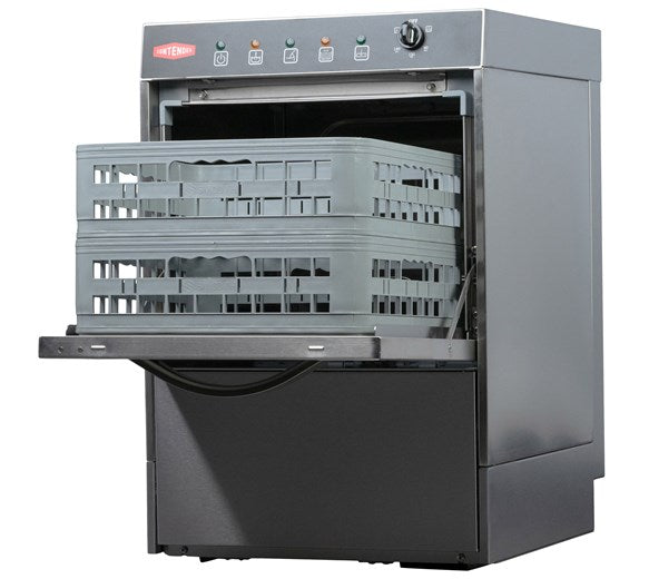 Contender Commercial Glasswasher (Drain, Detergent & Rinse Pumps, 13A) – High-Volume Glass Cleaning