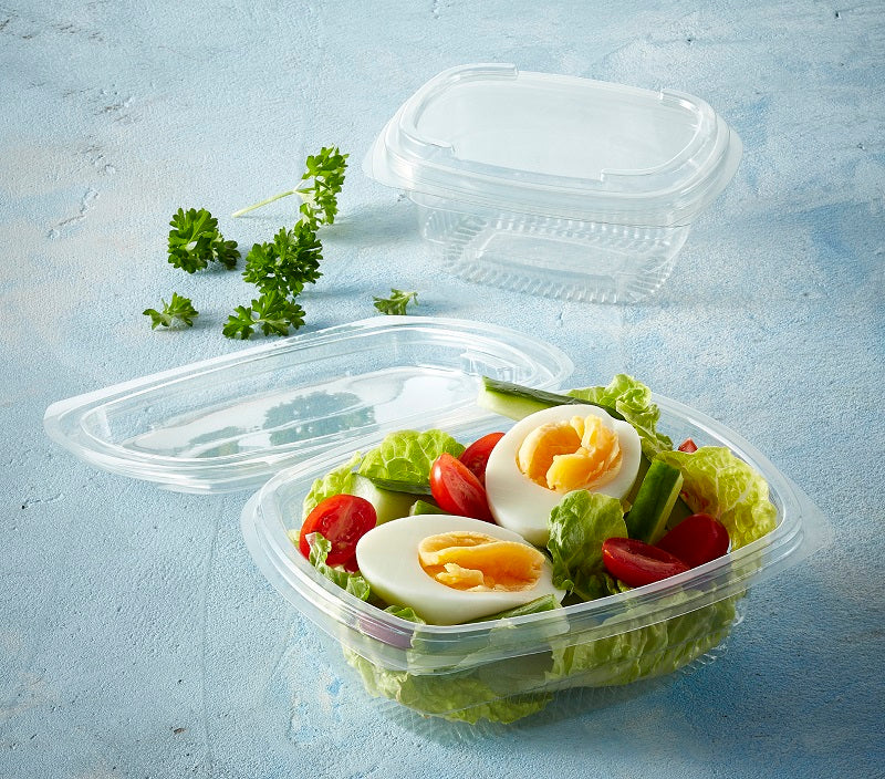 Salad Container Empty 500cc FRESCO Hinged Oval Salad Container | GM Packaging – ECatering