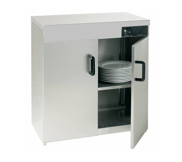  Hot Cupboard Stainless Steel - Double Door - Holds Up To 160 Plates