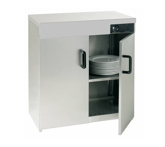  Hot Cupboard Stainless Steel - Double Door - Holds Up To 160 Plates