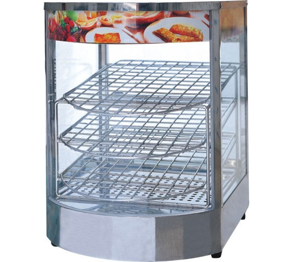 Slimline Mini Curved Glass Heated Countertop Display SW1P