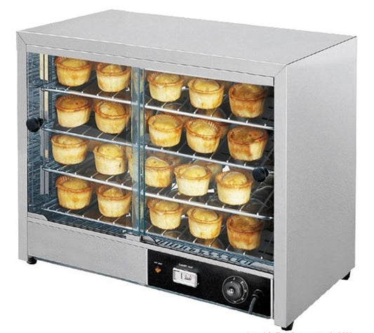 580 Large Hot Display - Pie Warmer Cabinet - 4 Shelves - Up to 50 Pies