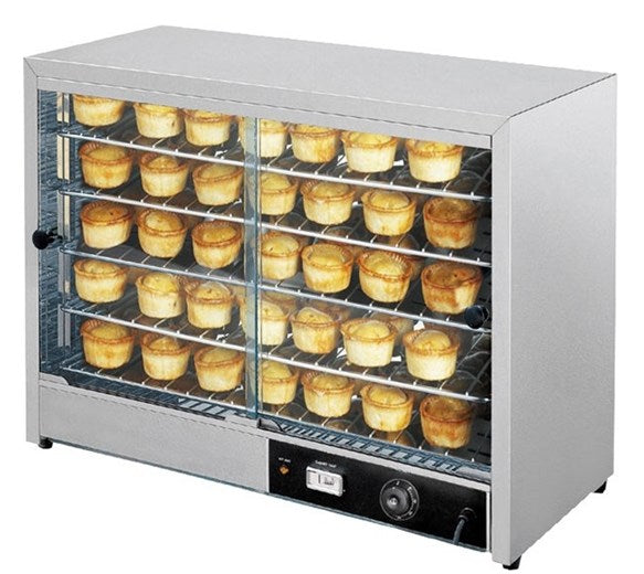 805 Extra Large Heated Pie Cabinet Warmer Display - Holds Up to 100 Pies