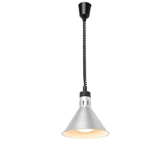 Hendi Rise and Fall Silver Adjustable Conical Heat Lamp