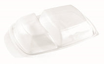 2 compartment PP dome lids - GM Packaging UK Ltd