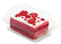 Single Cake Slice Hinged Container - ECatering Essentials
