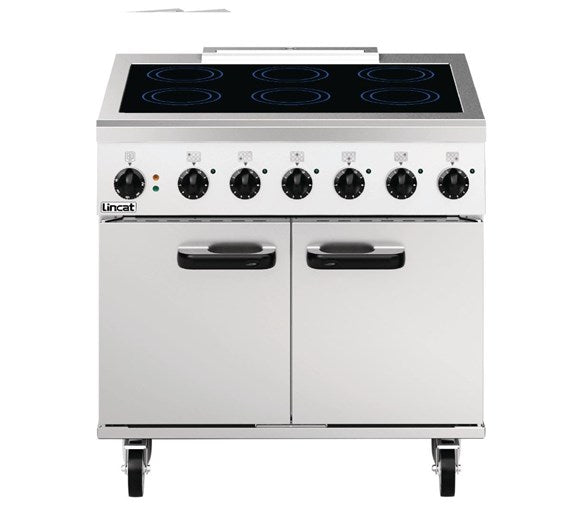 Lincat Phoenix PHER01 6 Zone Commercial Induction Range On Castors. 3 Phase