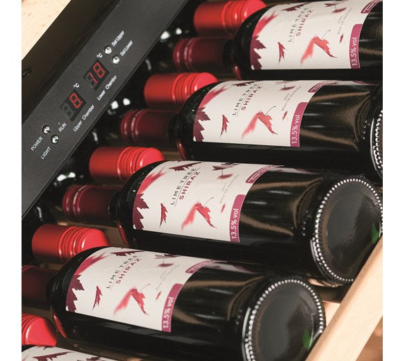 Tefcold Commercial Upright Freestanding Dual Temperature Wine Cooler TFW400-2S