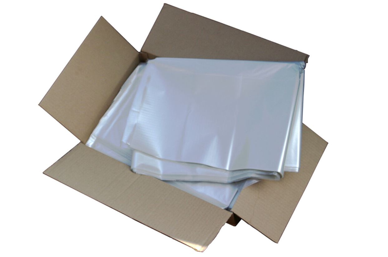 Case of 300 Clear Rubble Sacks (75 mic)
