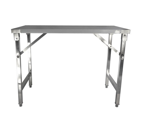 Quattro Stainless Steel Foldable Trestle Table, 1200mm – Portable Prep for Events & Catering