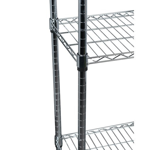 Quattro 4 Tier Metal Kitchen Racking, 1500mm, Adjustable Shelves – Flexible Heavy-Duty Storage