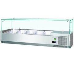 Gastroline 1200mm Wide Refrigerated Topping Unit VK120 - VRX1200 5 x 1-4 GN Size
