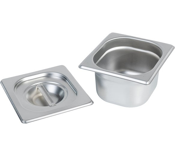 Quattro Prep Station GN Pan Holder  8 x 1/6 GN Pans & Lids