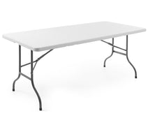 Redwood Foldable Trestle Table for Party Events Rectangular 6ft 1800mm in White