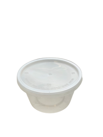 Case of 250 16oz PP Deli Pots with Lids