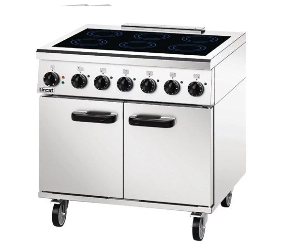 Lincat Phoenix PHER01 6 Zone Commercial Induction Range On Castors. 3 Phase