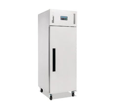 Polar 600  Litre Stainless Steel Single Door Catering Fridge With Fitted Castors