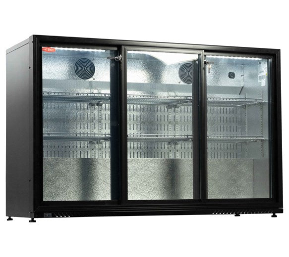 Contender 342L Commercial Triple Sliding Door Bottle Cooler