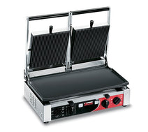 Sirman Heavy Duty Double Contact Grill - Cast Iron Ribbed Top And Flat Bottom Plates PD LR-LR T