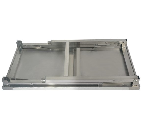 Quattro 1200mm Stainless Steel Foldable Work Trestle Table for Catering Events