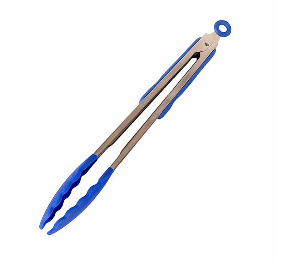 Quattro Stainless Steel Soft Grip 350mm Serving Tongs