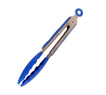 Quattro Stainless Steel Soft Grip 225mm Serving Tongs