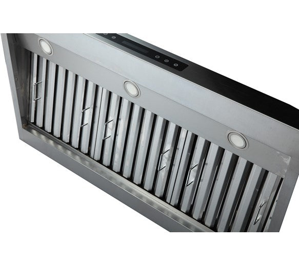 Quattro 1200mm Wide 610mm Deep Commercial Extractor Hood with Motor